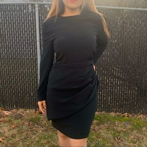 Vintage Jones New York Carrier Bodycon Black Dress Women’s 6/8 New Deadstock